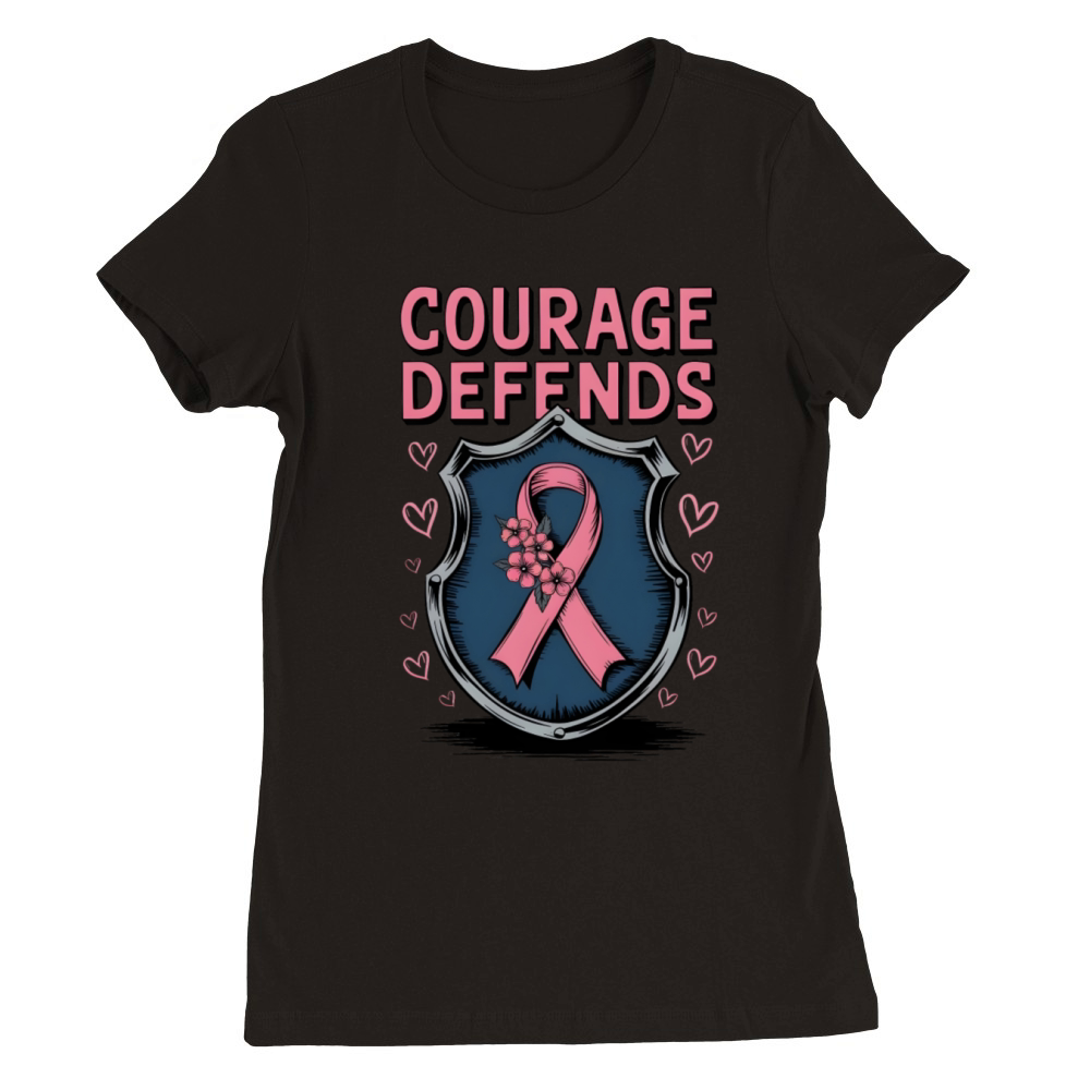 Courage Defends Premium Womens Crewneck T-shirt