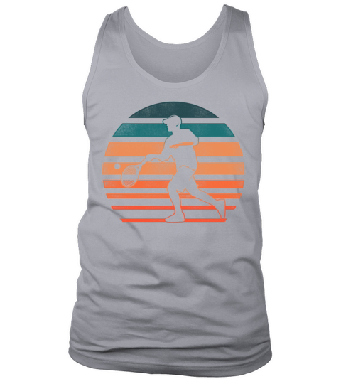 Funny Tennis Player Racket Retro Tank Top Unisex