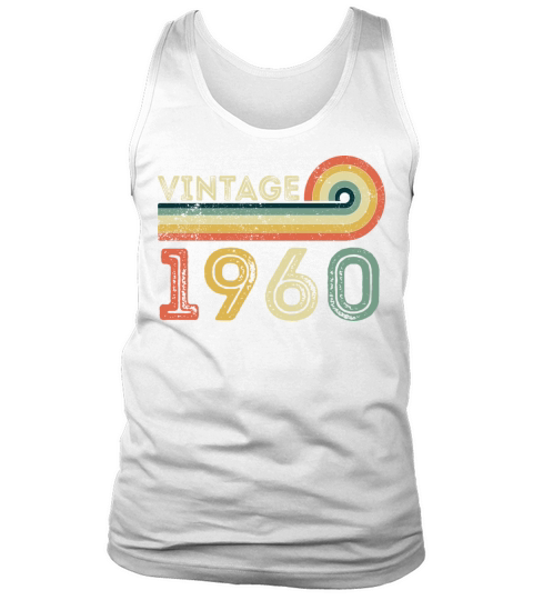 Vintage 1960 Born in 1960 Birthday Gift Tank Top Unisex