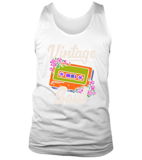 Vintage Hippie Cassette 70s Soul Floral Hippie Tank Top Unisex