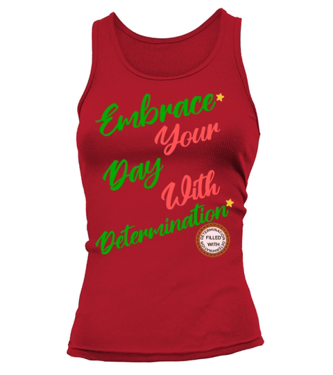 Cute positive motivational gift of determination Tank top Woman