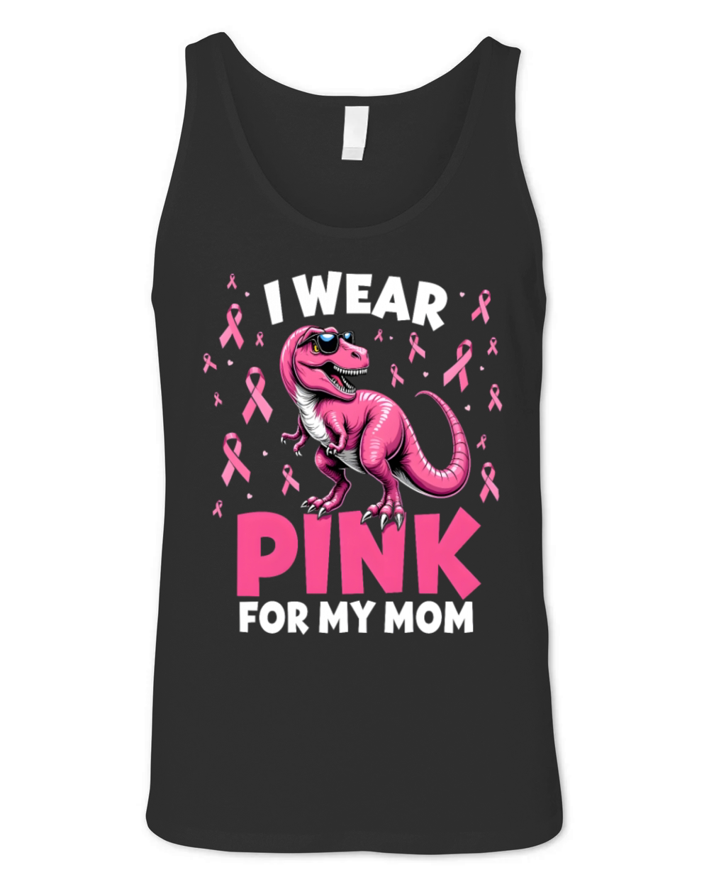 Breast Cancer Pink Awareness Design Unisex Jersey Tank