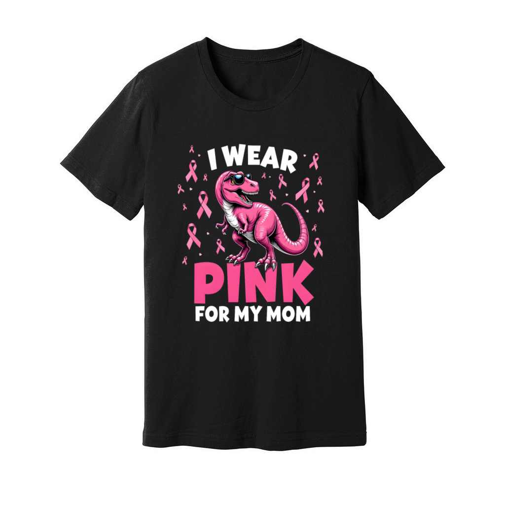 Breast Cancer Pink Awareness Design Unisex Jersey Tee