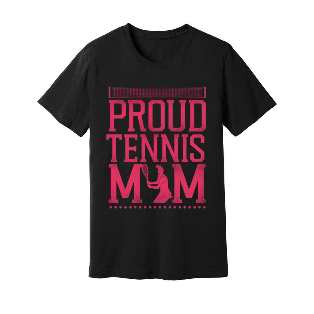 Funny Tennis Player Racket Mom Unisex Jersey Tee