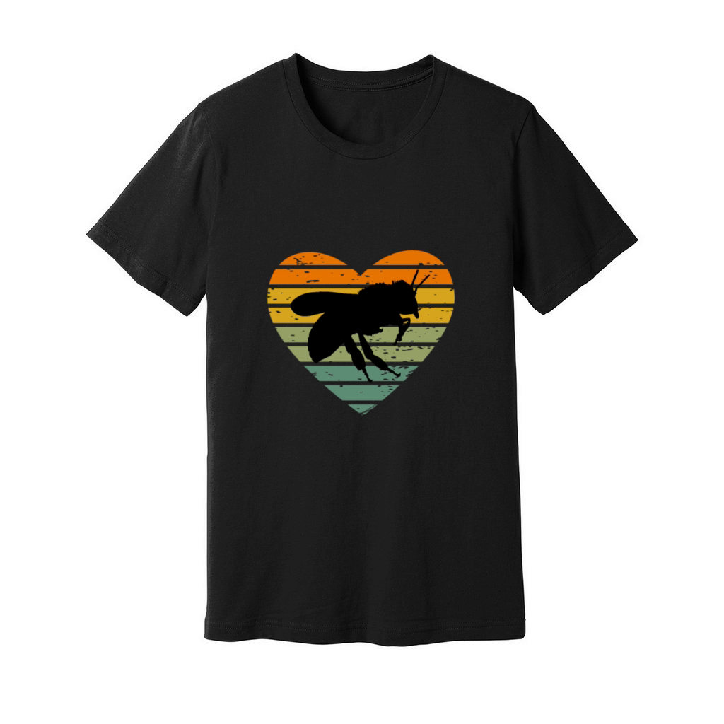 I Love Retro Bee Beekeeper Honey Bee Insect Unisex Jersey Tee