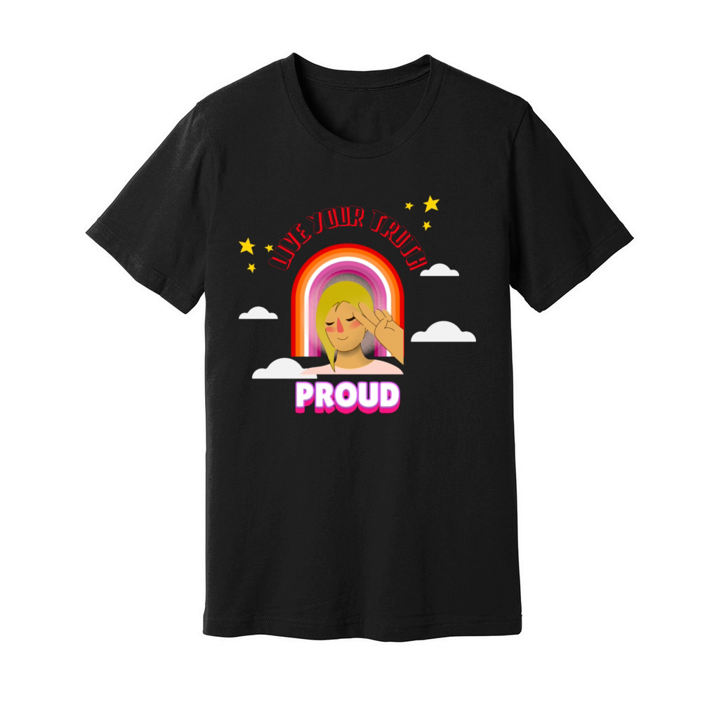 Live Your Truth proud Unisex Jersey Tee