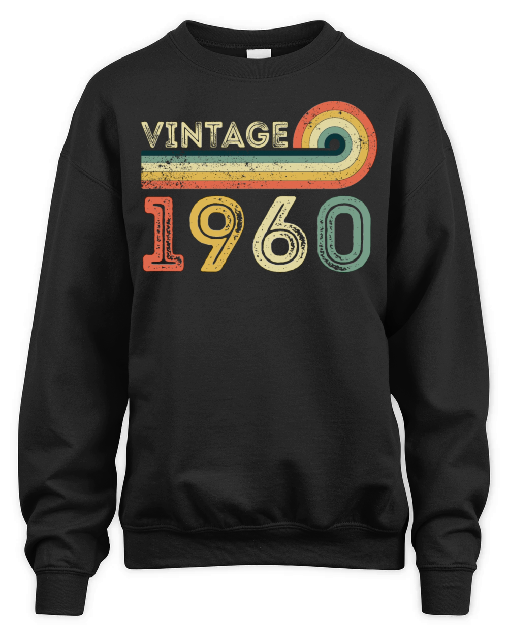 Vintage 1960 Born in 1960 Birthday Gift Unisex Premium Crewneck Sweatshirt