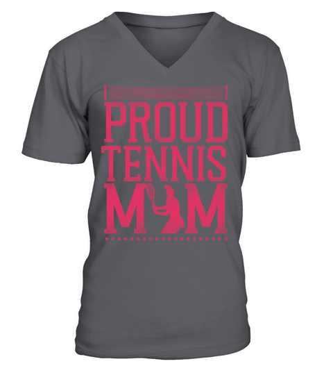 Funny Tennis Player Racket Mom V-Neck T-shirt