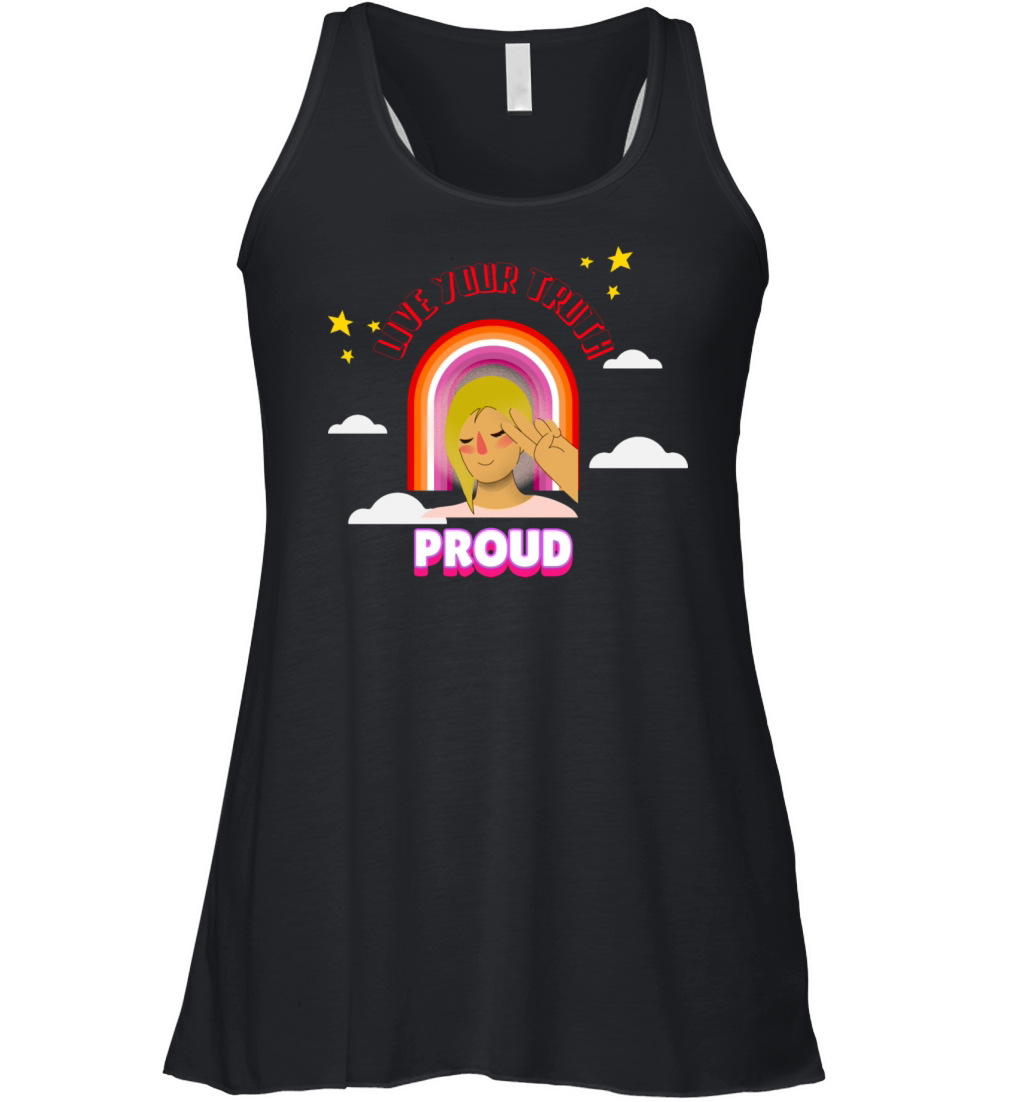 Live Your Truth proud Women's Flowy Tank Top