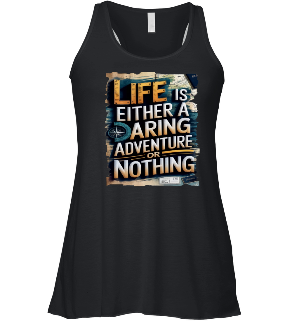 Travel Quote to get inspired N07 Women's Flowy Tank Top