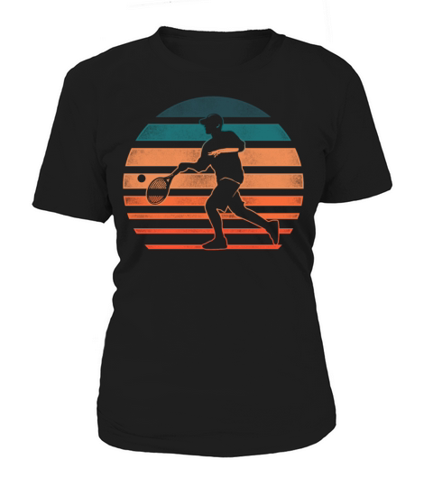 Funny Tennis Player Racket Retro Women's T-Shirt