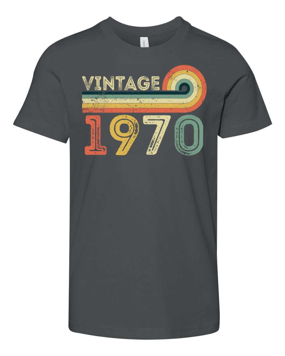 Vintage 1970 Born in 1970 Birthday Gift Youth Unisex Jersey Tee