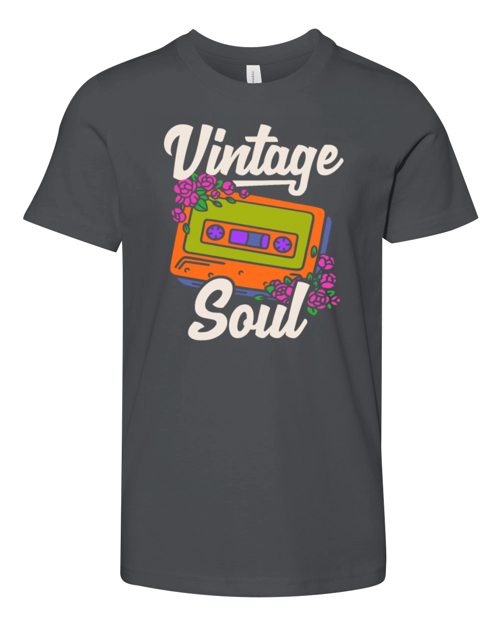 Vintage Hippie Cassette 70s Soul Floral Hippie Youth Unisex Jersey Tee