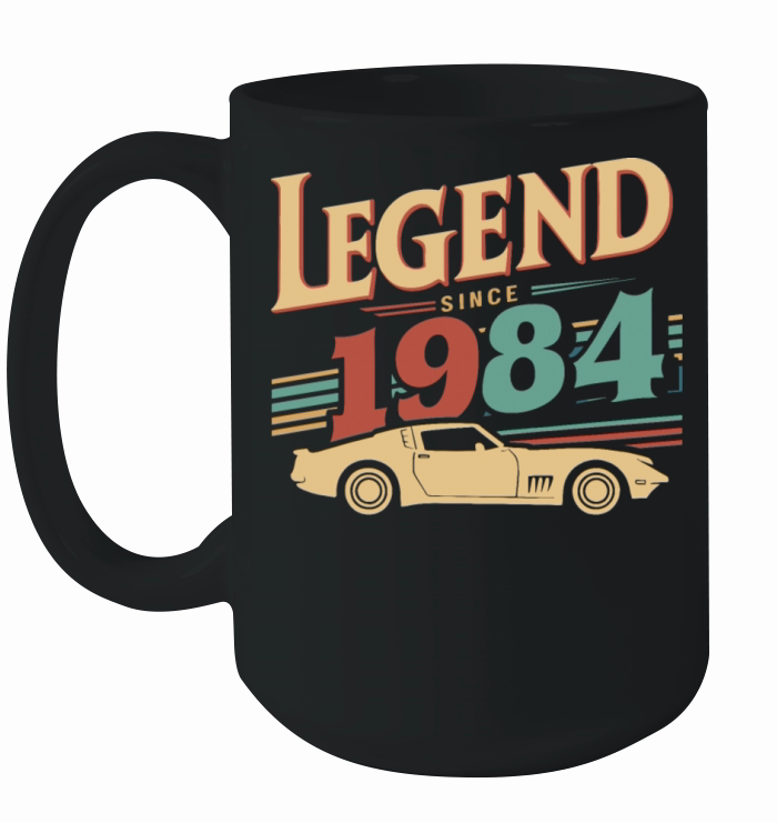 Legend Since 1984 Vintage Car Retro Style Ceramic Mug