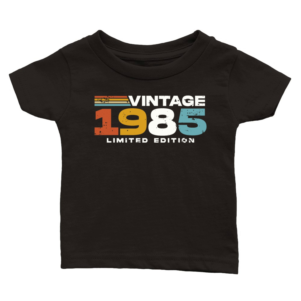 Vintage 1985 Retro 40th Birthday Classic Baby Crewneck T-shirt