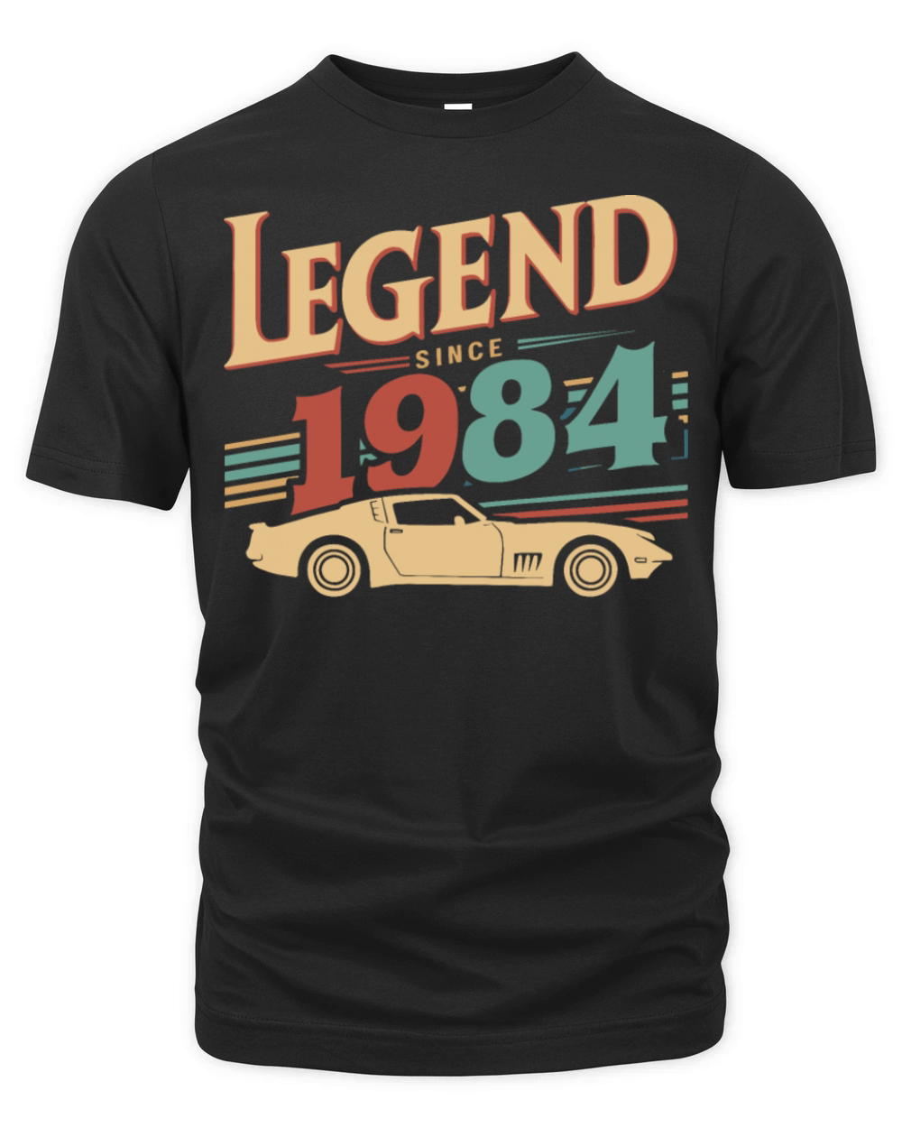 Legend Since 1984 Vintage Car Retro Style Organic Unisex T-shirt