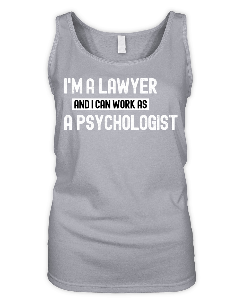 im a lawyer and i can work as a psychologist funn Organic Women's Tank Top