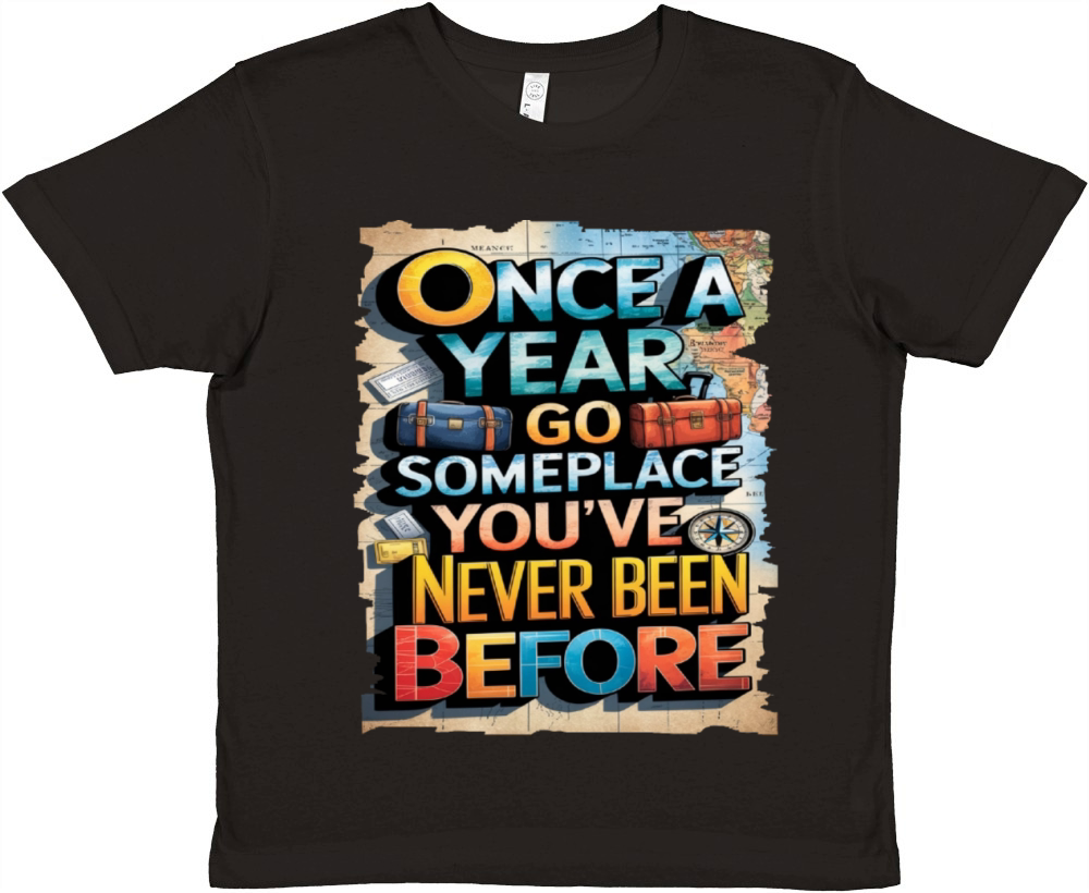 Travel Quote to get inspired N13 Premium Kids Crewneck T-shirt