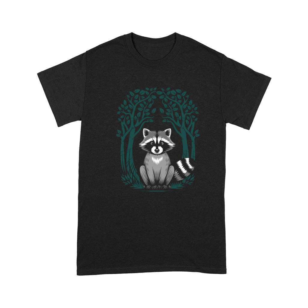 Cottagecore Raccoon Under Forest Premium T-shirt