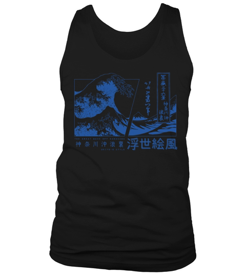 the great wave off kanagawa japan Tank Top Unisex