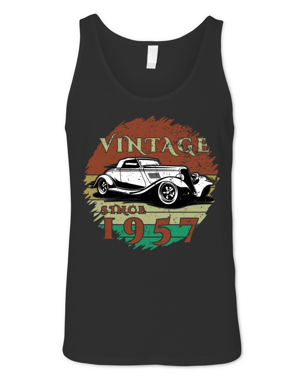 67th birthday Classic Car - Vintage since 1957 Unisex Jersey Tank