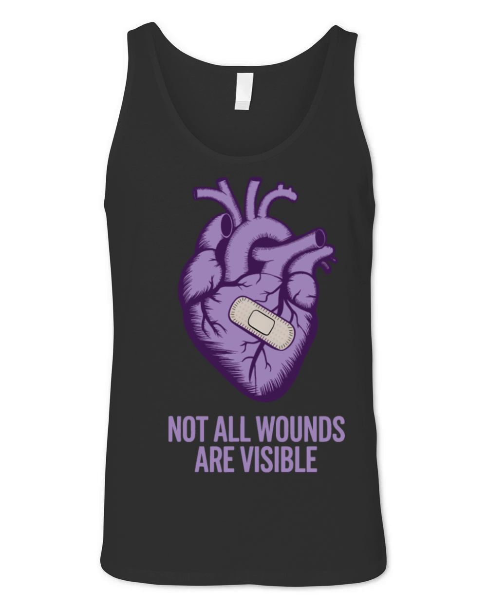 Not All Wounds Are Visible Unisex Jersey Tank