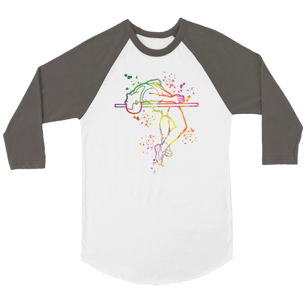 High Jumper High Jumping High Jump Unisex ¾ sleeve Raglan T-shirt