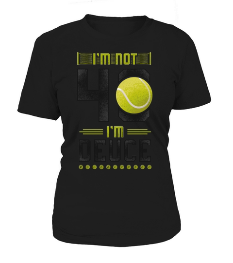 Funny Tennis Player Racket 40th Women's T-Shirt