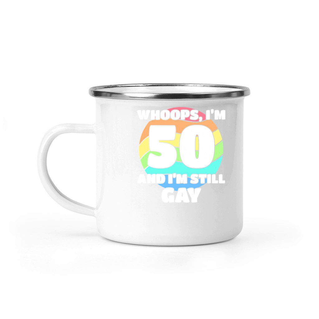 Funny Gay Pride - 50th Birthday 50 BDay Lesbian Camping Mug