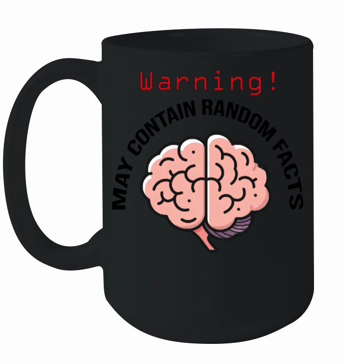 May contain random facts funny playful design Ceramic Mug
