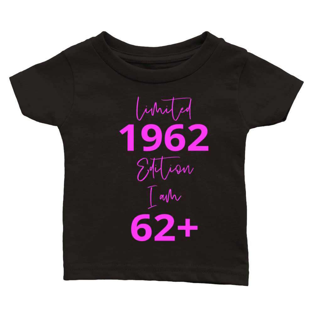 62th Birthday girl for Women Ladies old Classic Baby Crewneck T-shirt