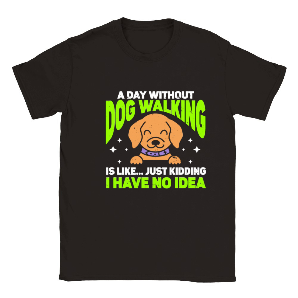 Dog Walker Professional Pet Sitter Dog Walking Classic Kids Crewneck T-shirt