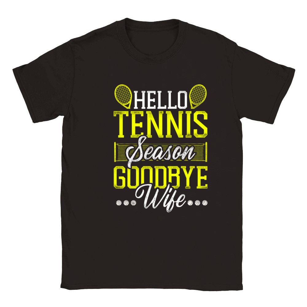 Funny Tennis Player Racket Husband Classic Kids Crewneck T-shirt
