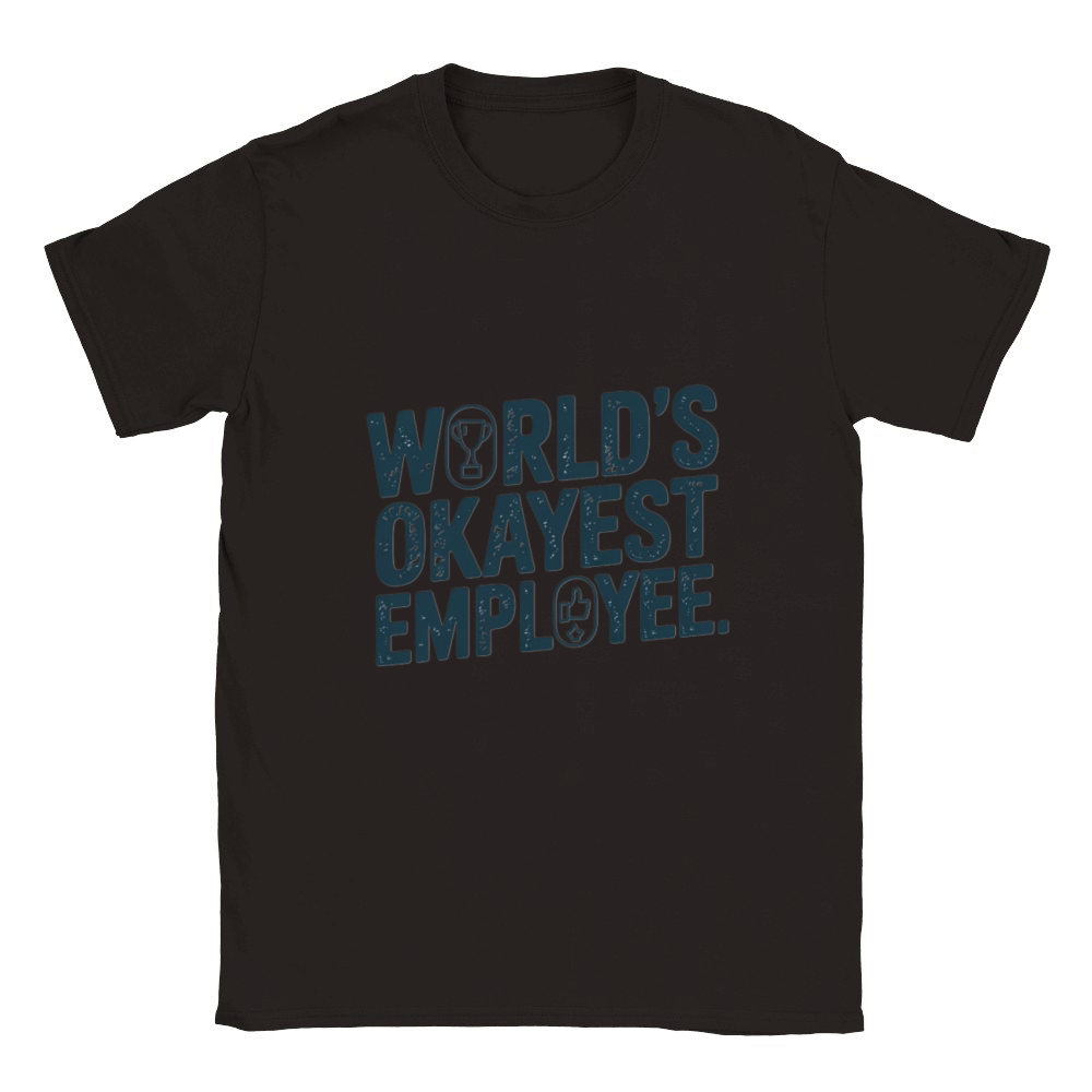 Worlds Okayest Employee Classic Kids Crewneck T-shirt