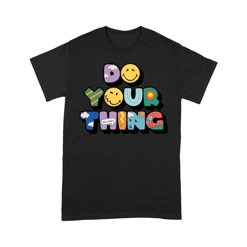 SmileyWorld Do Your Thing Colourful Letters Comfort T-shirt