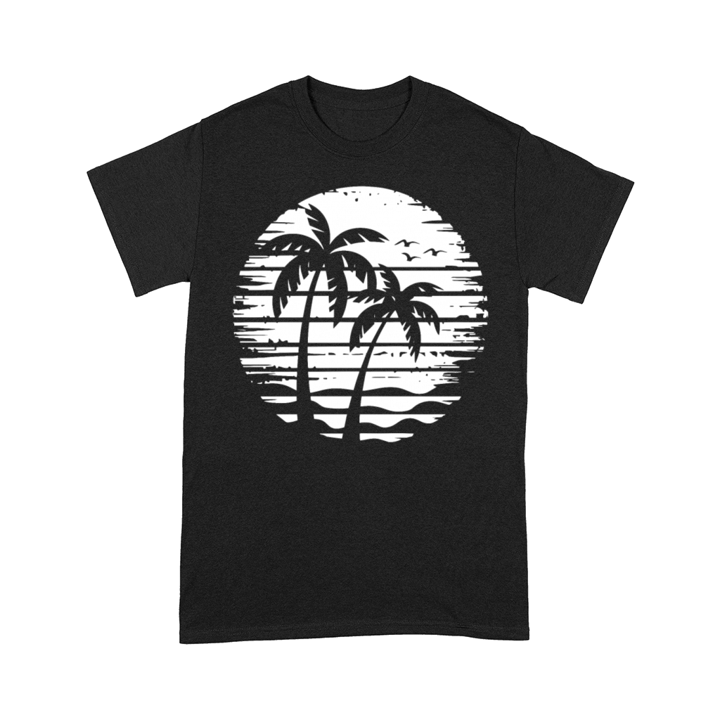 Vintage Palm Tree Beach Sunset Tropical Retro Comfort T-shirt