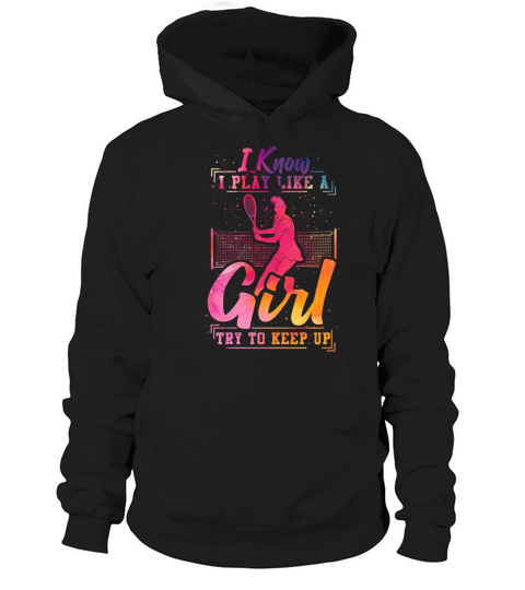 Funny Tennis Player Racket Hoodie Unisex