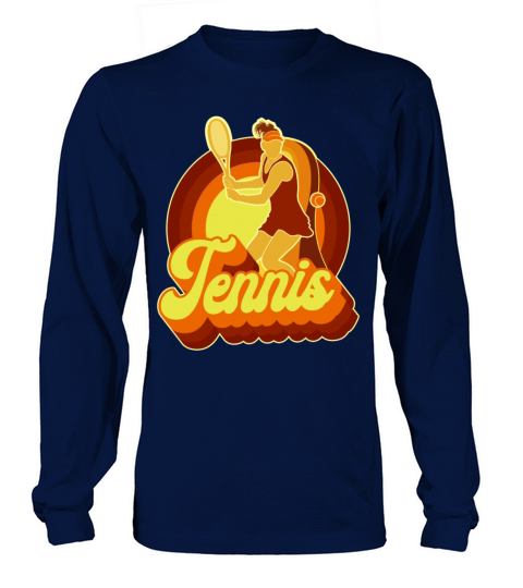 Funny Tennis Player Racket Retro Long sleeved Unisex