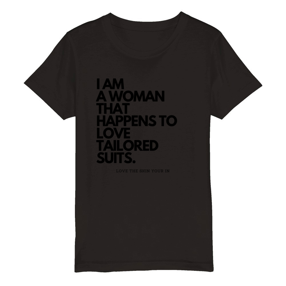 TAILORED SUIT Organic Kids Crewneck T-shirt