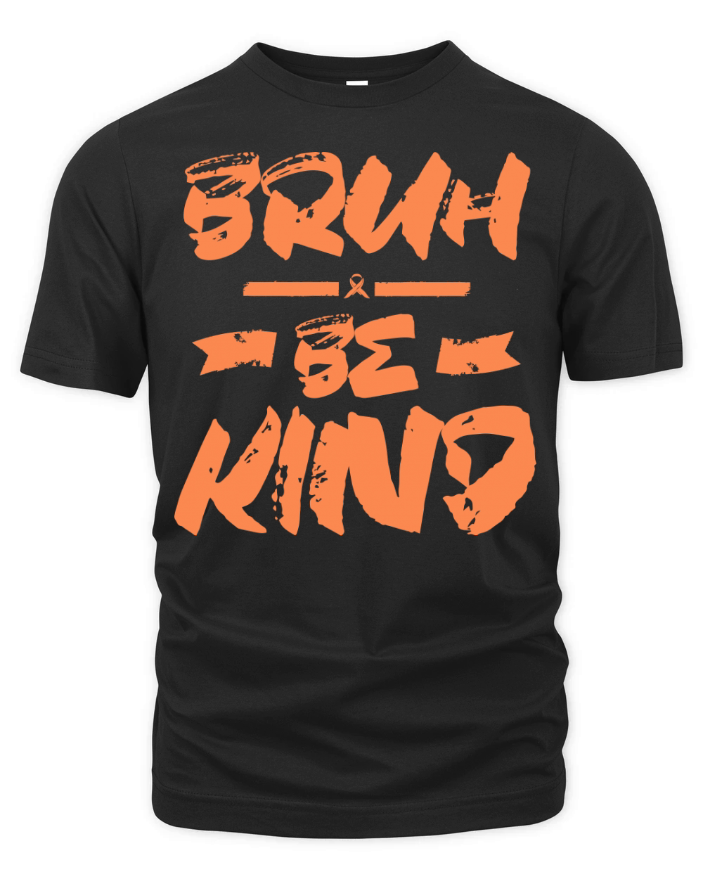 Bruh Be Kind Orange Unity Day Teacher Harmony Day Organic Unisex T-shirt