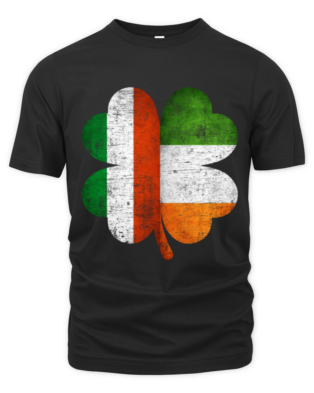 Hungarian Irish Shamrock Hungary Ireland Flag Organic Unisex T-shirt