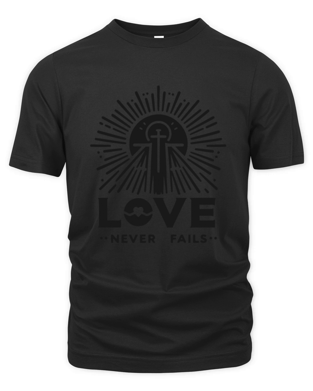 Love Never Fails Organic Unisex T-shirt