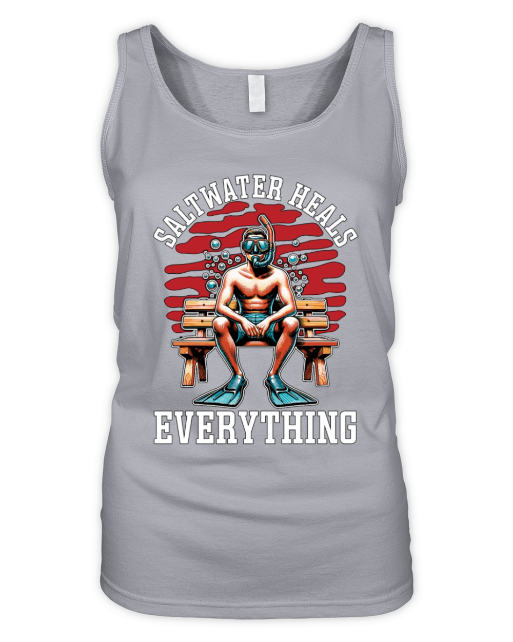 Snorkeling Salt Water Heals Everything Scuba Diver Organic Women's Tank Top