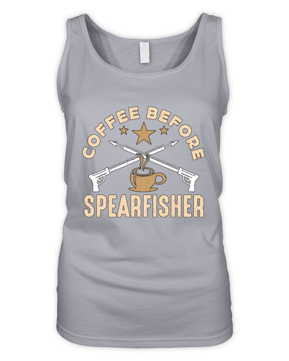 Spearfishing Coffee Before Freedive Coffee Lover Organic Women's Tank Top