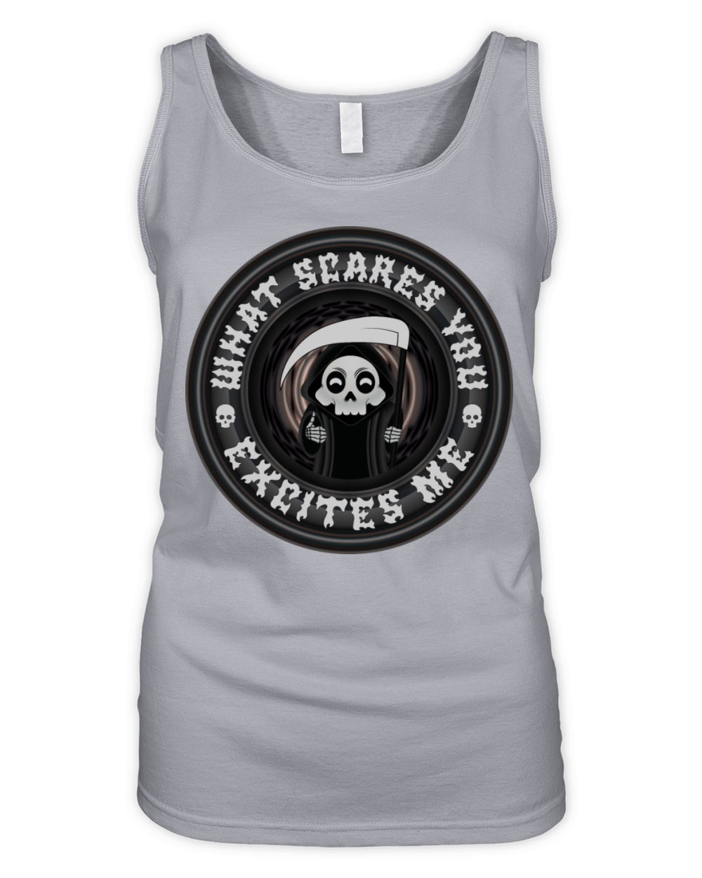 What Scares You Excites Me - Halloween Organic Women's Tank Top