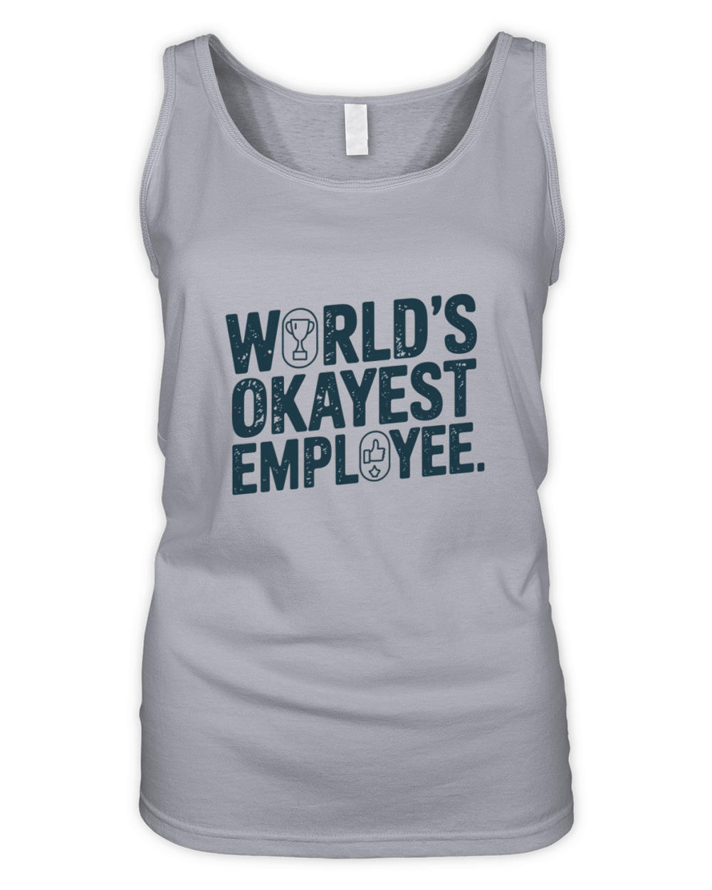 Worlds Okayest Employee Organic Women's Tank Top
