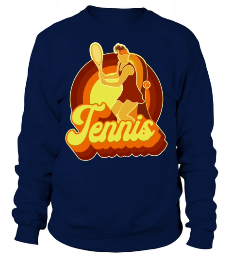 Funny Tennis Player Racket Retro Sweatshirt Unisex