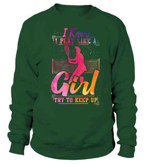 Funny Tennis Player Racket Sweatshirt Unisex