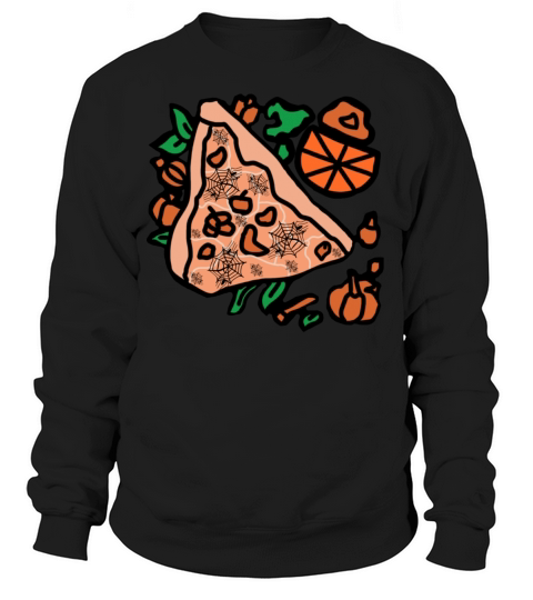 Retro Pizza with a Pumpkin Twist Sweatshirt Unisex