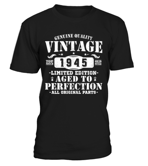 80 Years 1945 Vintage Retro Birthday Gift T-Shirt Unisex